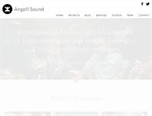 Tablet Screenshot of angellsound.com